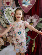 All My Hearts Plume Sleep Set in Parfait Pink by Fleur Harris