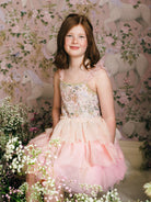 Girls Flutter Tutu Dress in Candy Colour Pink by Fleur Harris