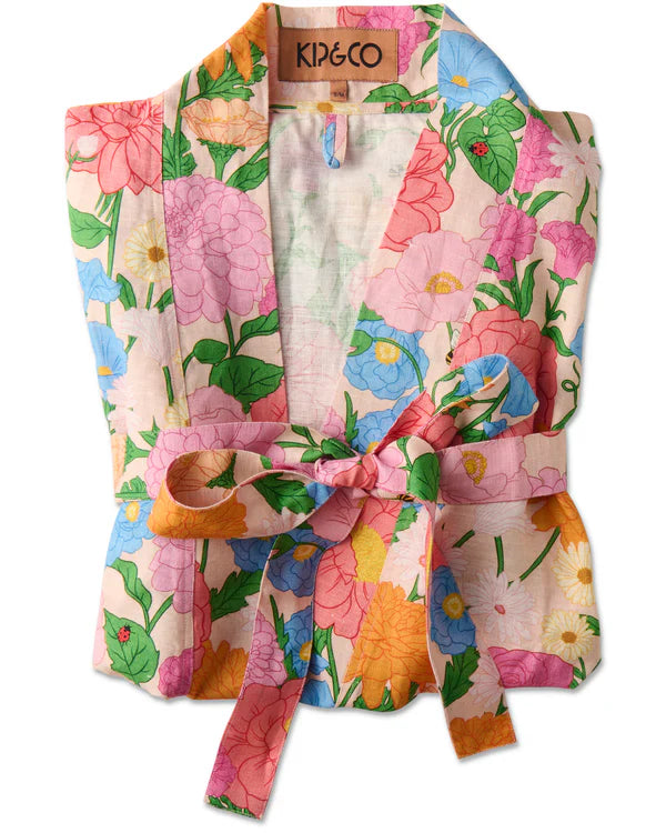 Follow the sun Linen Robe by Kip and Co