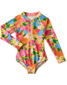 Follow The Sun Yellow Long Sleeve Bathers by Kip & Co