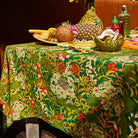 Francesca Table Cloth by Sage & Clare - green floral tablecloth