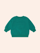 Back view of Furry Huxbear Emerald Sweatshirt | Huxbaby