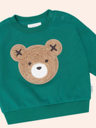 Close up of the Furry Huxbear Emerald Sweatshirt | Huxbaby