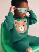 Furry Huxbear Emerald Sweatshirt | Huxbaby