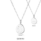 Zodiac Necklace Sterling Silver by Linda Tahija - Gemini