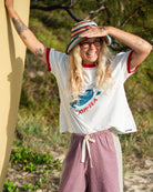 Artist Ringer Tee 'Get Barrelled' By Ty Williams by Atmosea