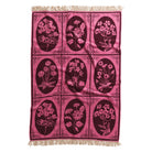 Gigi Bath Sheet Como Pink by Sage and Clare - cool retro floral design in pink and burgundy