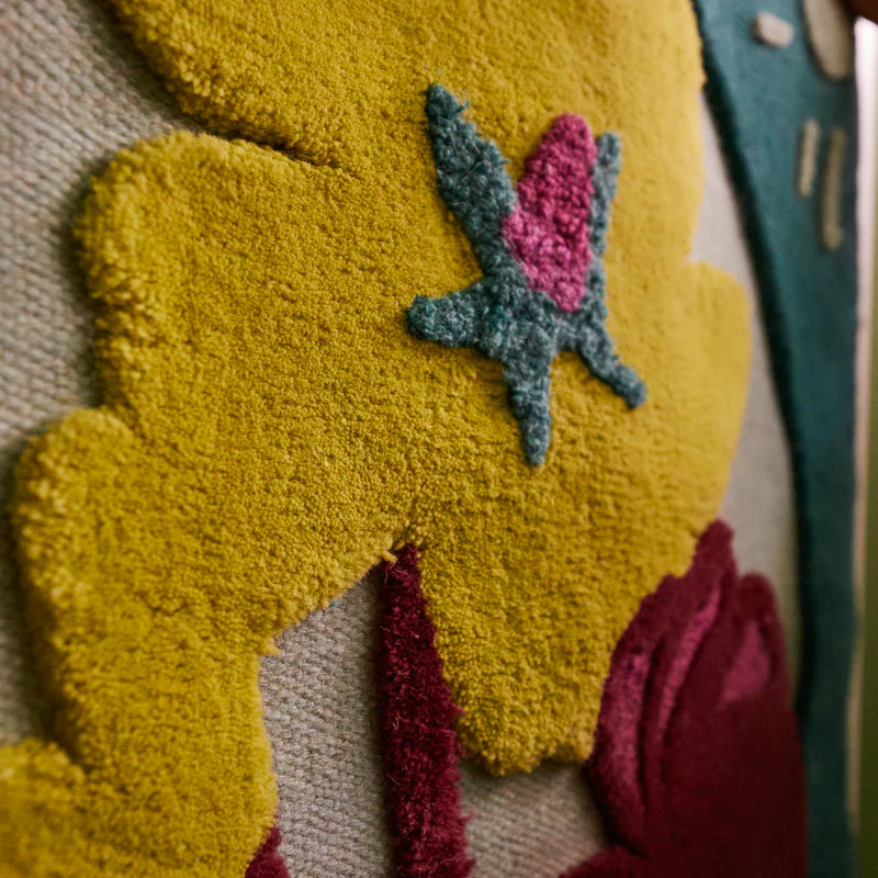 close up woven wall hanging detail - Gigi Wall Hanging by Sage & Clare