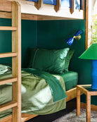 Glow In Fern Bamboo Cotton Fitted Sheet by Kip & Co