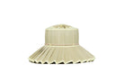 Side profile of Lorna Murray Godesis Capri Play hat displaying structured crown and accordion-style pleated brim