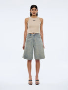 Gracie Bermuda Short – Peach Wash by Ena Pelly