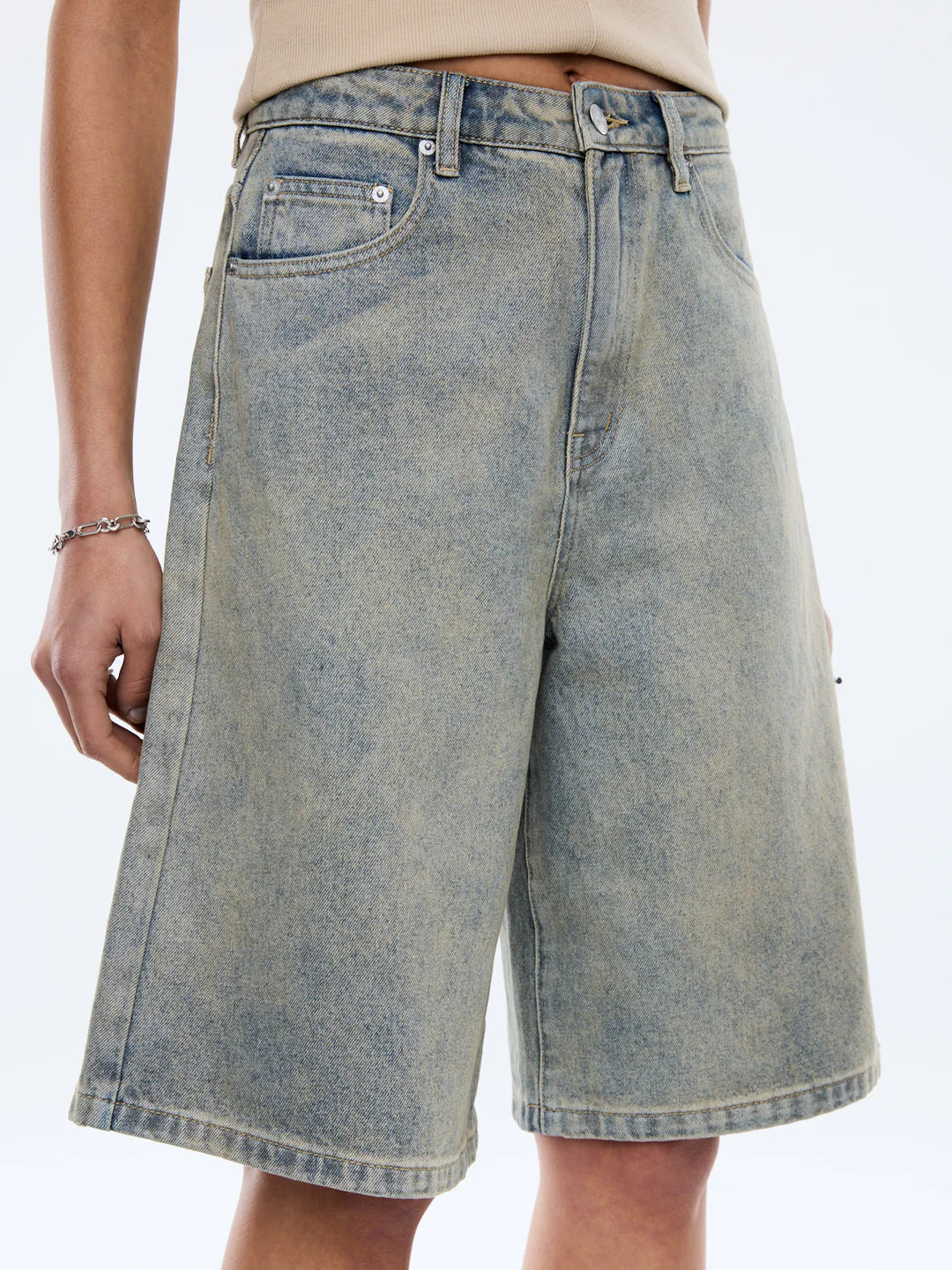 Gracie Bermuda Short – Peach Wash by Ena Pelly