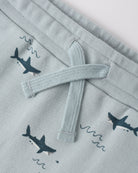 Close up of the Sweatpant sharks | Rylee + Cru