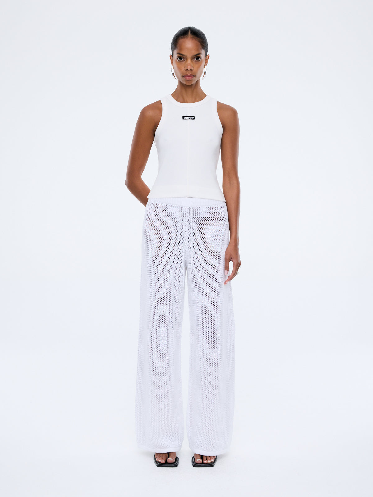 Harper Crochet Pant Vintage White by Ena Pelly