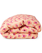Hibiscus Peach Linen Quilt Cover by Kip & Co
