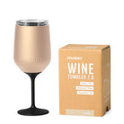 Huski wine tumbler - Champagne gold