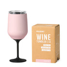Huski wine tumbler - powder pink