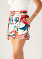 Fiorina Print Linen Short by Mos The Label