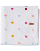 I Heart You Organic Cotton Flat Sheet - King Size by Kip & Co
