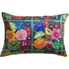 Back view of Ines Silk Pillowcase Verdant showing zip closure and luxurious silk construction