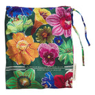 Ines Silk Pillowcase Verdant storage bag with drawstring closure and Sage & Clare branding label