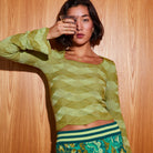 Ingrid Knit Top Juniper by Sage & Clare