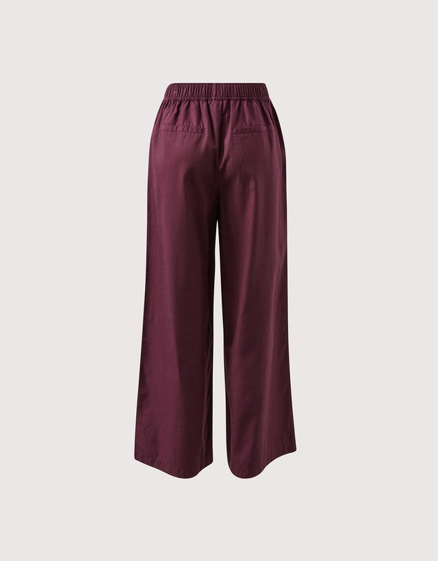 Izzie Pinstitch Pant - Burgundy by Ceres Life