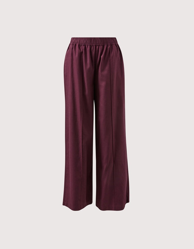 Izzie Pinstitch Pant - Burgundy by Ceres Life