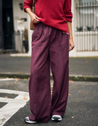 Izzie Pinstitch Pant - Burgundy by Ceres Life