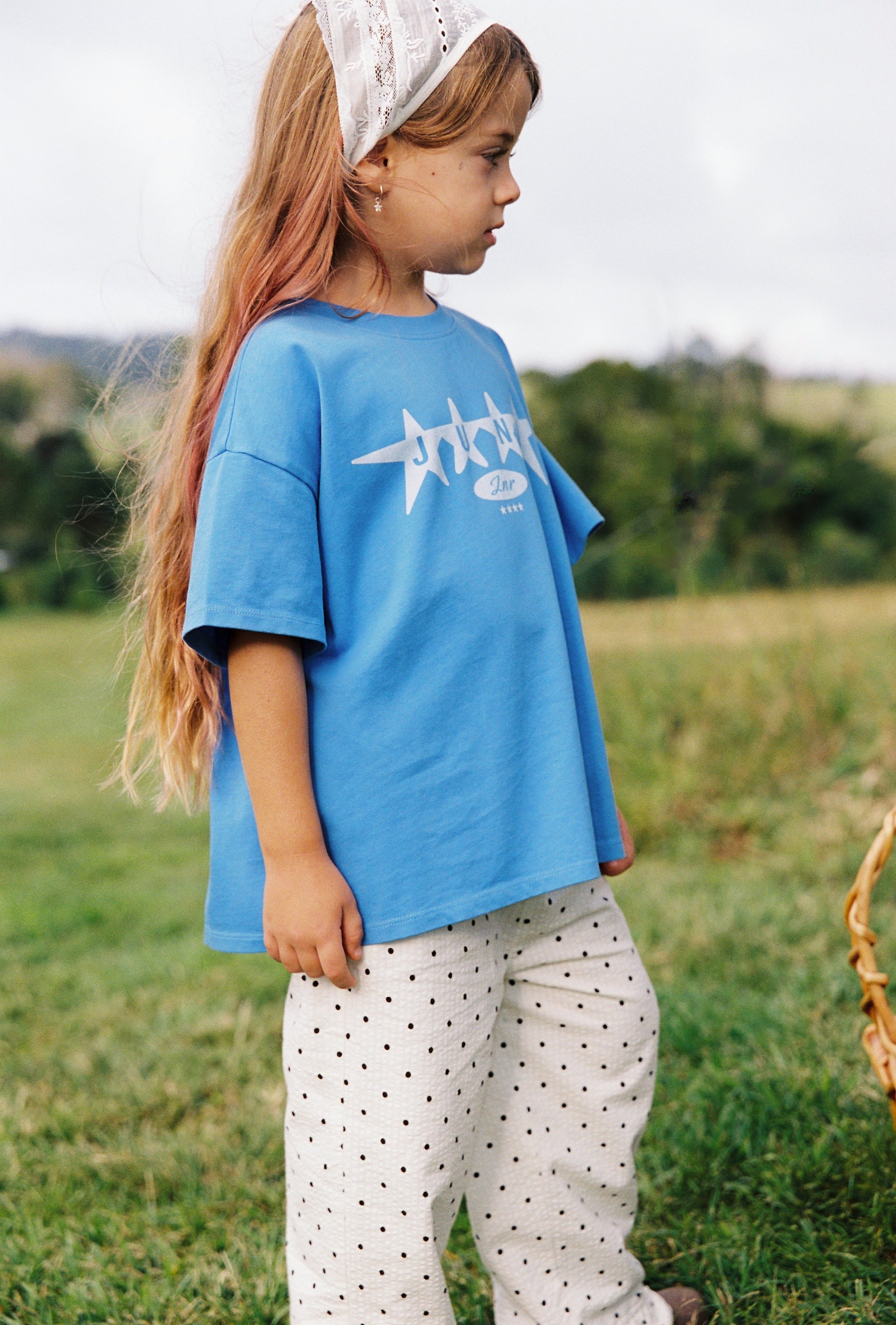 Jnr Star Tee - Azure by Juni