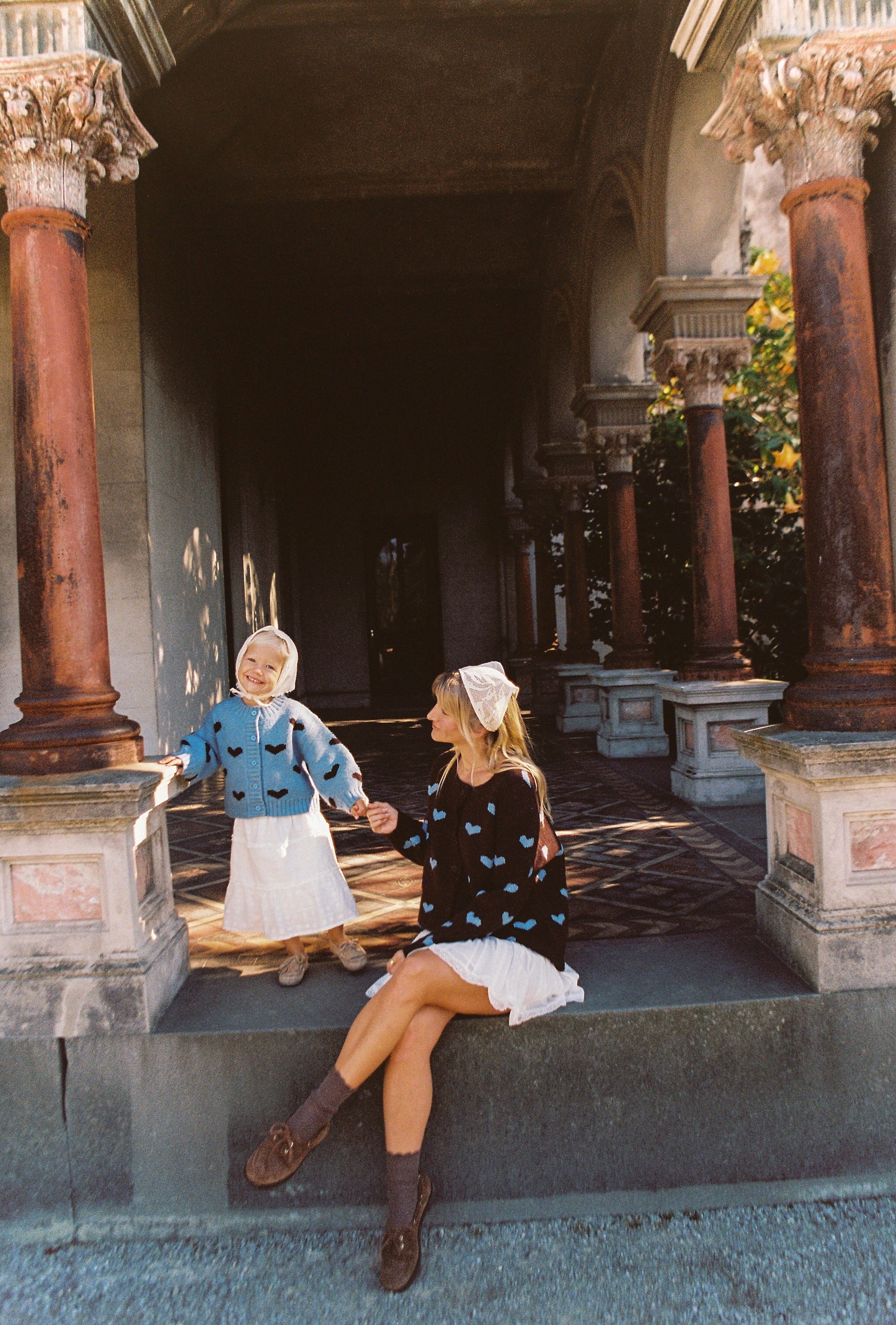mother and daughter matching cardigan by Juni