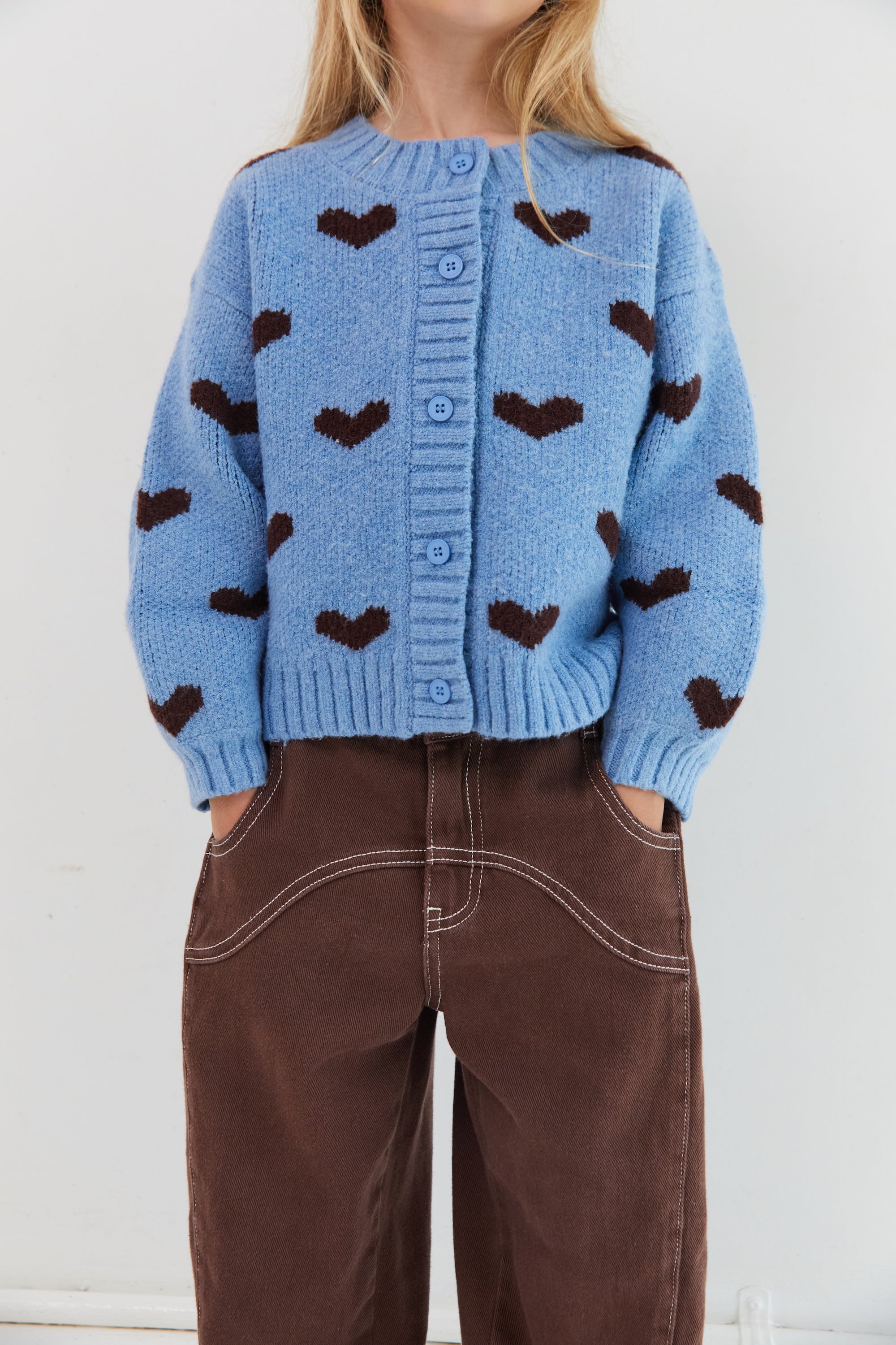 Shop Juni JNR Sweetheart knit cardigan online