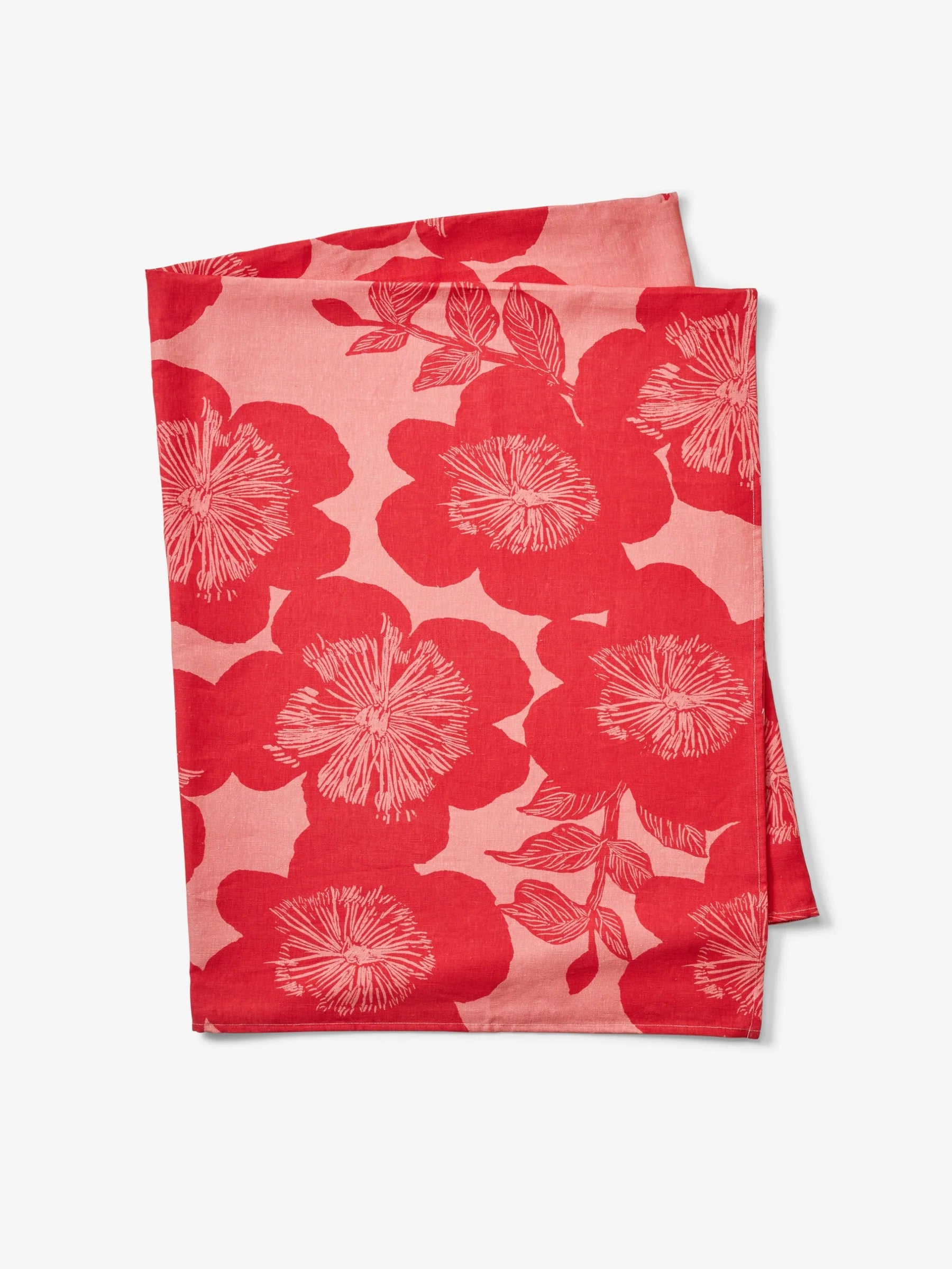 Jardin Pink Linen Floral Tablecloth by Bonnie & Neil