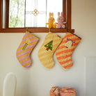 Jarita Stripe Christmas Stocking Sage and Clare