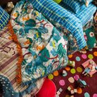 Reversible Jarvis bedcover showing both sides of two-in-one design