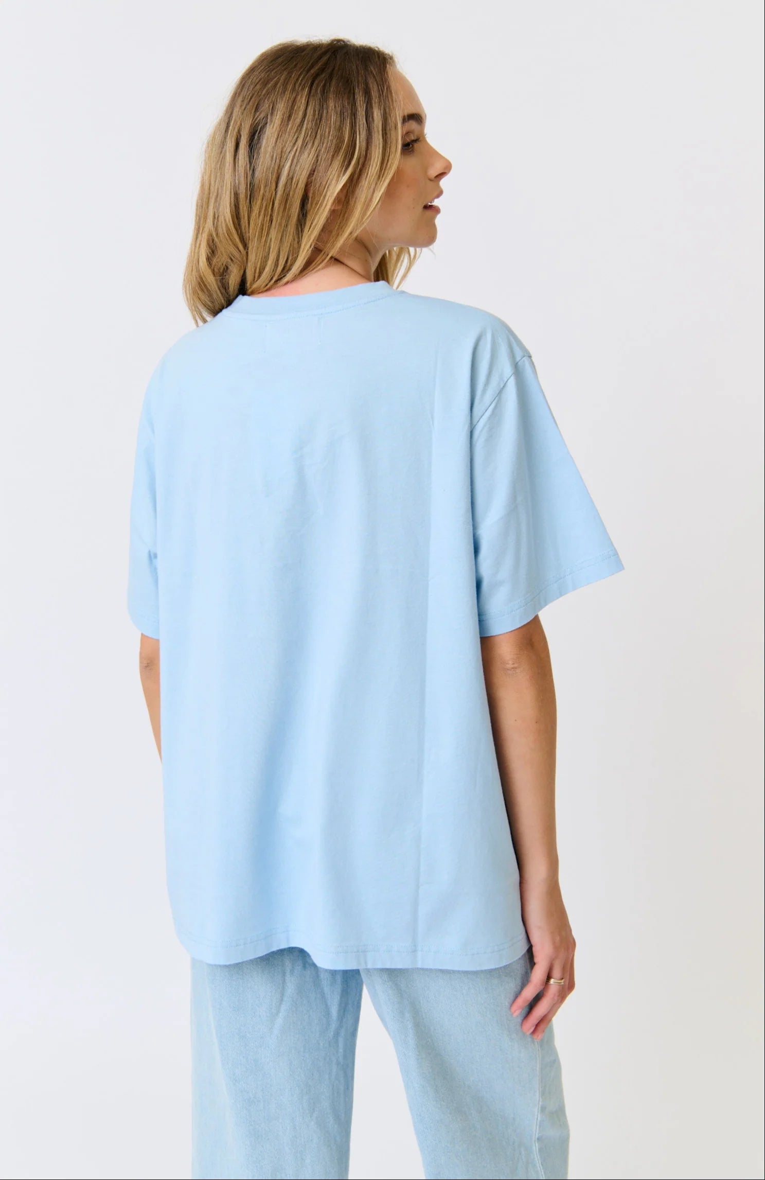 Cartel and willow light blue tee