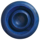 Overhead view of deep blue marbled resin Jeanne Bowl showing concentric circular interior detail and swirled finish