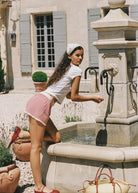 Josie Boxer Short – Red Check by Juni