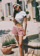 Josie Boxer Short – Red Check by Juni