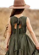 Joyfolie Gemma girls Dress in Burnt Olive