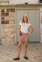 June Tailored Short - Cherry Gingham by Juni