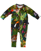 Jungle Life Organic Long Sleeve Zip Romper by Kip & Co