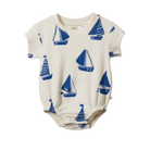 Juno Romper Terry Regatta Print by Nature Baby