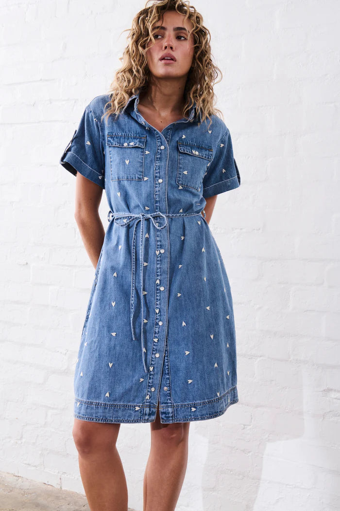 Kireina Simone Dress with Hearts