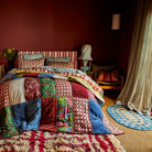 beautiful Kai Patchwork Bedcover – Garnet by Sage & Clare