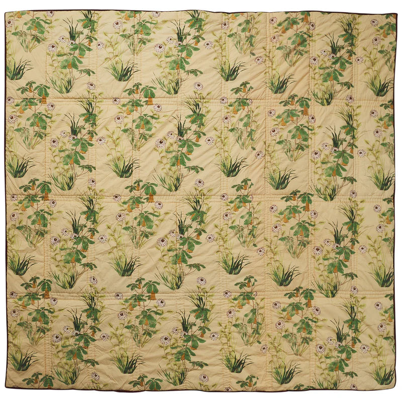 floral patchwork quilt