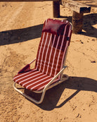 Keepsakes Luxe Beach Lounger by The Somewhere Co ergonomic design with headrest and side pocket