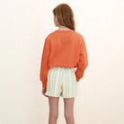 Back view of Tiny & Tiny Graphic Sweatshirt - Summer Red