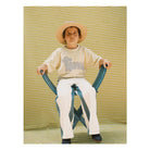 Front view Tiny Dog Graphic Tee - Dusty Yellow