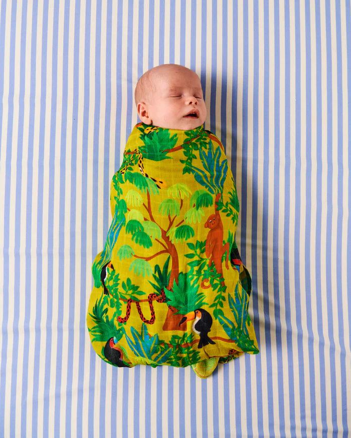 Bamboo Swaddle Design: Sea Friends by Kip & Co
